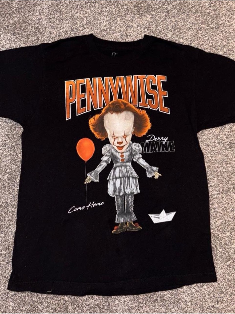 Black Pennywise IT graphic tee